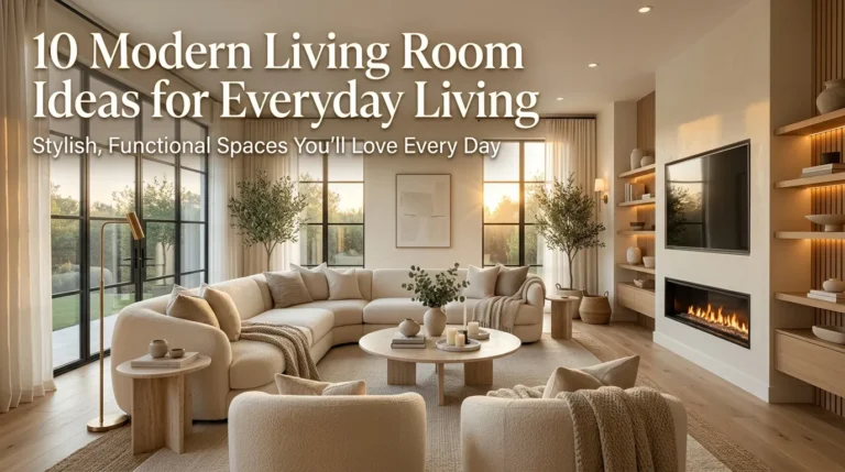 10 Modern Living Room Ideas for Everyday Living