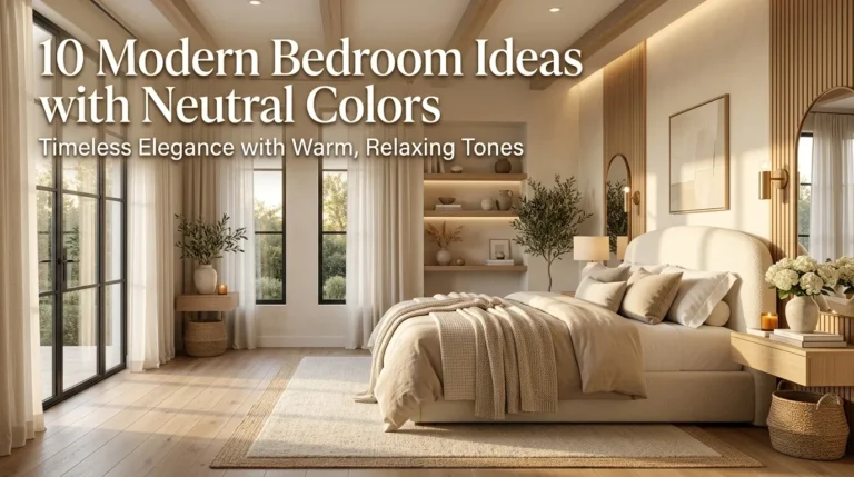 10 Modern Bedroom Ideas with Neutral Colors