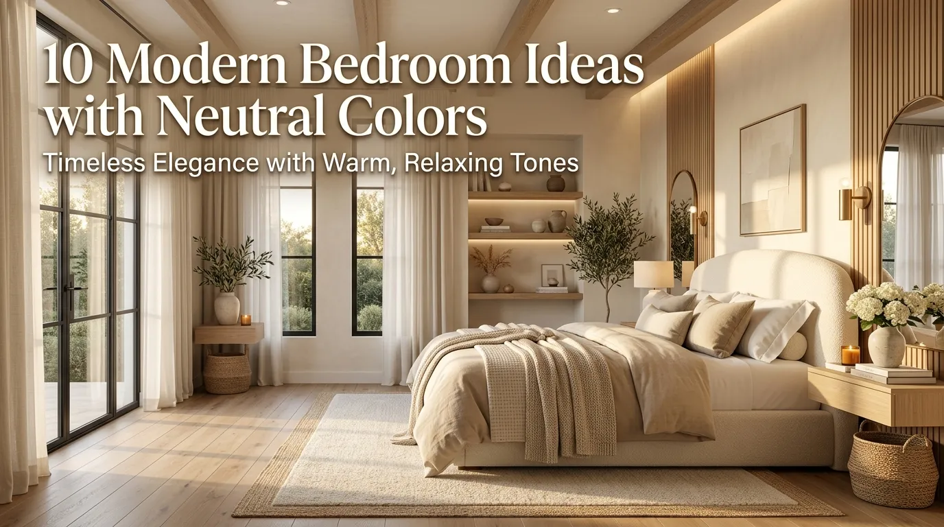 10 Modern Bedroom Ideas with Neutral Colors