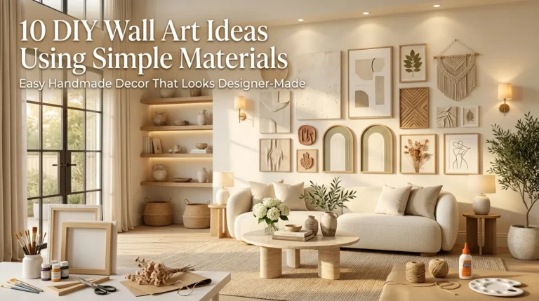 10 DIY Wall Art Ideas Using Simple Materials
