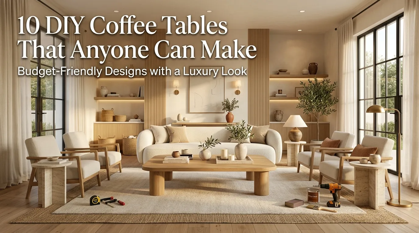 10 DIY Coffee Tables That Anyone Can Make