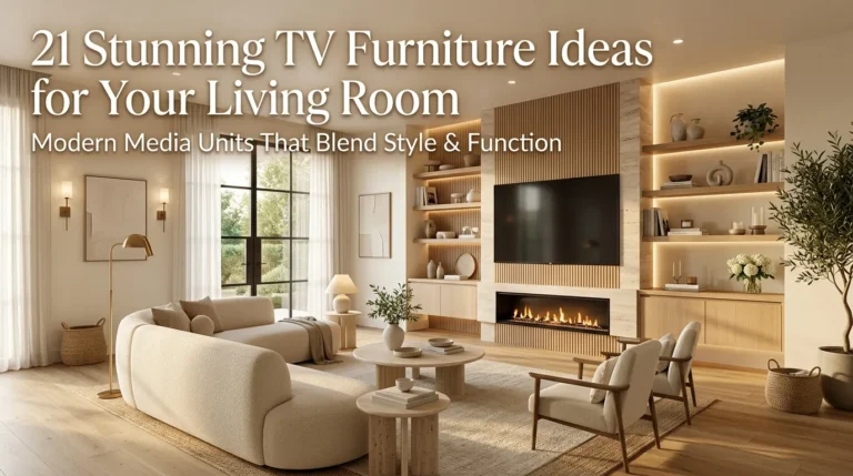 21 Stunning TV Furniture Ideas for Your Living Room