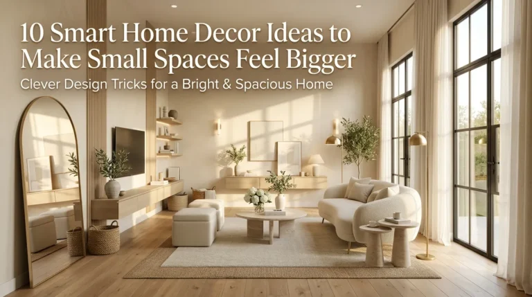 10 Smart Home Decor Ideas to Make Small Spaces Feel Bigger