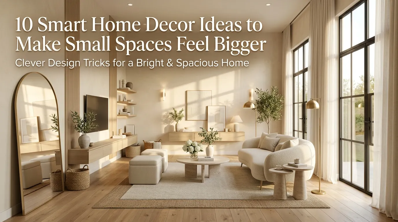 10 Smart Home Decor Ideas to Make Small Spaces Feel Bigger