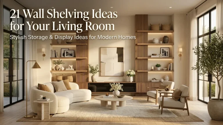 21 Wall Shelving Ideas for Your Living Room