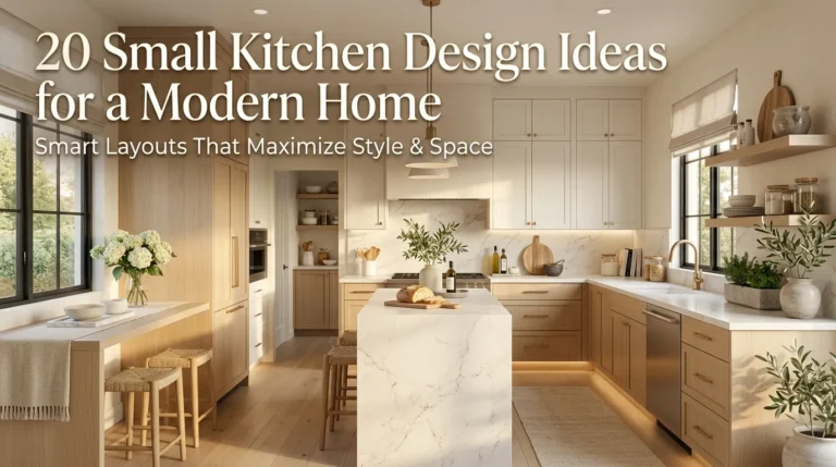 20 Small Kitchen Design Ideas for a Modern Home