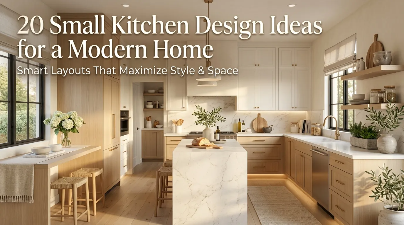 20 Small Kitchen Design Ideas for a Modern Home