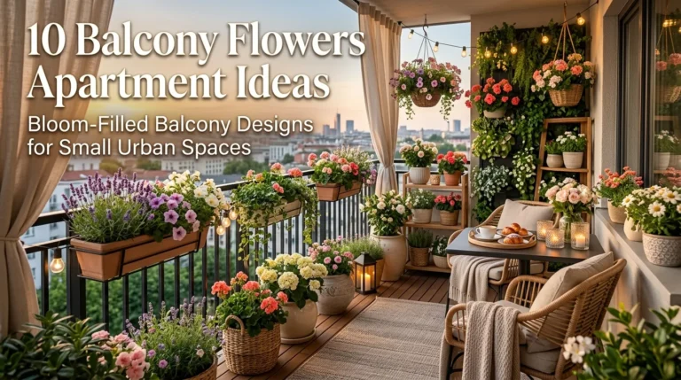10 Balcony Flowers Apartment Ideas