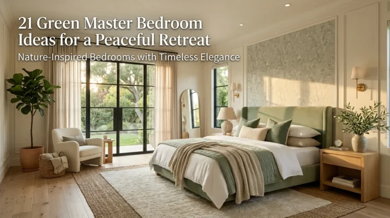 Green Master Bedroom Ideas for a Peaceful Retreat