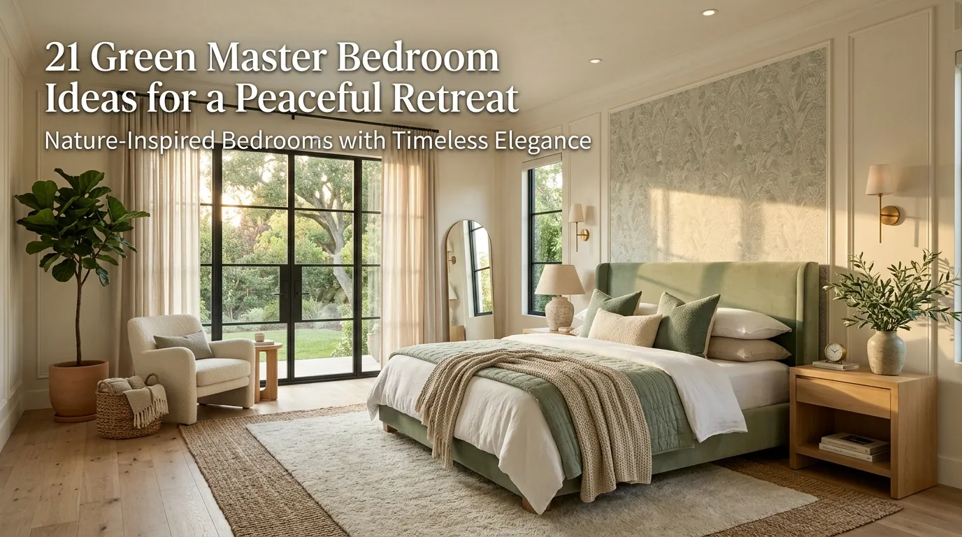 Green Master Bedroom Ideas for a Peaceful Retreat
