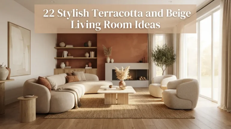 22 Stylish Terracotta and Beige Living Room Ideas