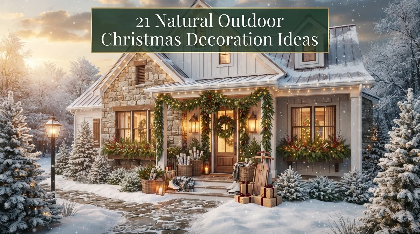 Natural Outdoor Christmas Decoration Ideas