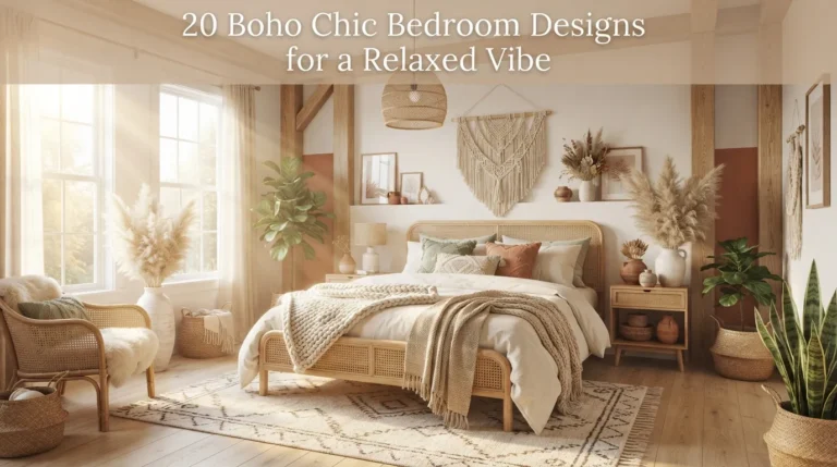 20 Boho Chic Bedroom Designs for a Relaxed Vibe