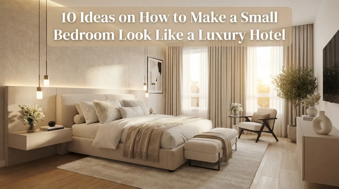 10 Ideas on How to Make a Small Bedroom Look Like a Luxury Hotel
