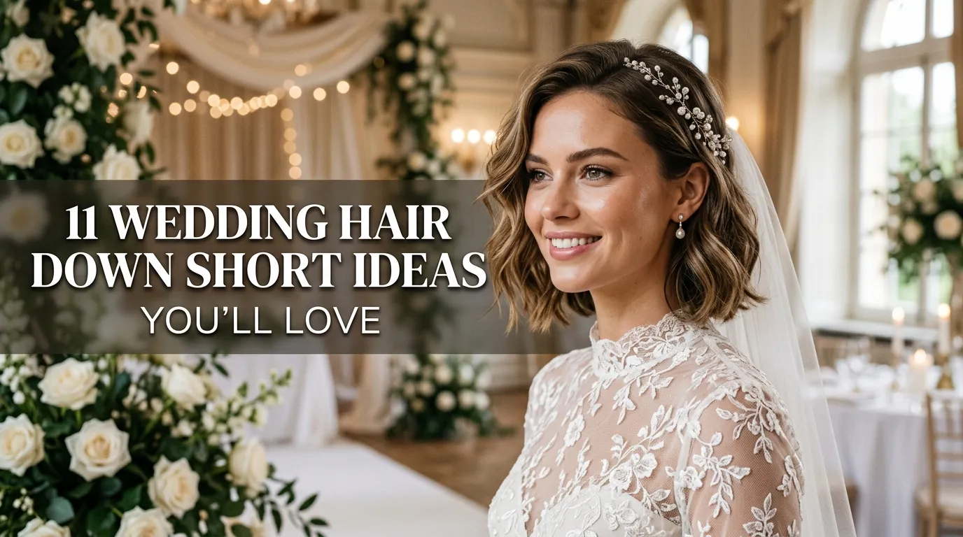 11 Wedding Hair Down Short Ideas You'll Love