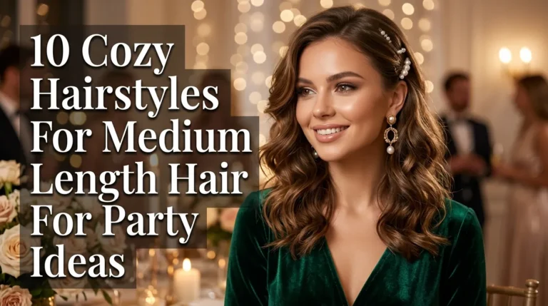 10 Cozy Hairstyles For Medium Length Hair For Party Ideas