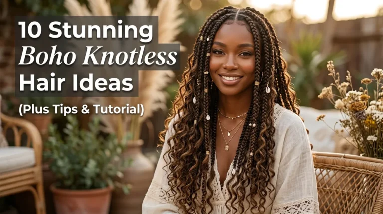 10 Stunning Boho Knotless Hair Ideas