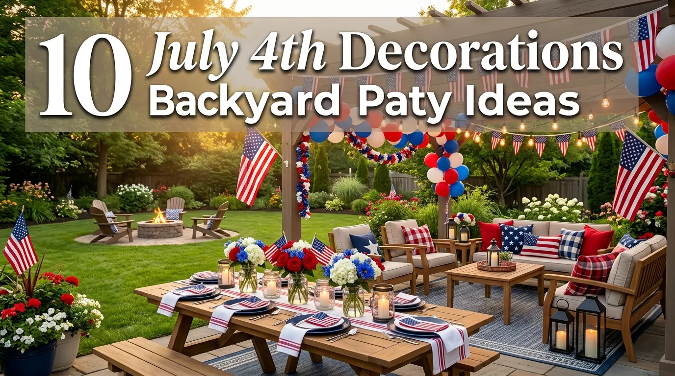 10 July 4th Decorations Backyard Party Ideas