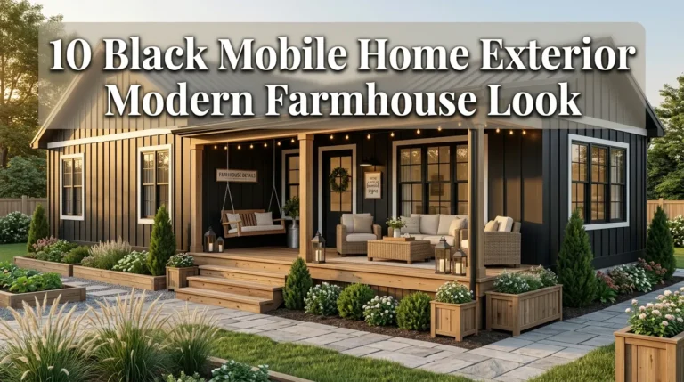 10 Black Mobile Home Exterior Modern Farmhouse Look