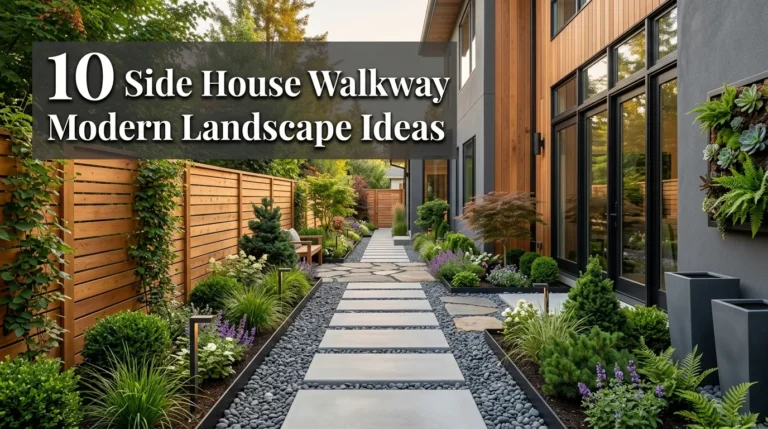 10 Side House Walkway Modern Landscape Ideas