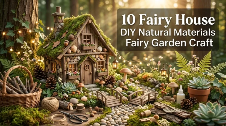 10 Fairy House DIY Natural Materials Fairy Garden Craft