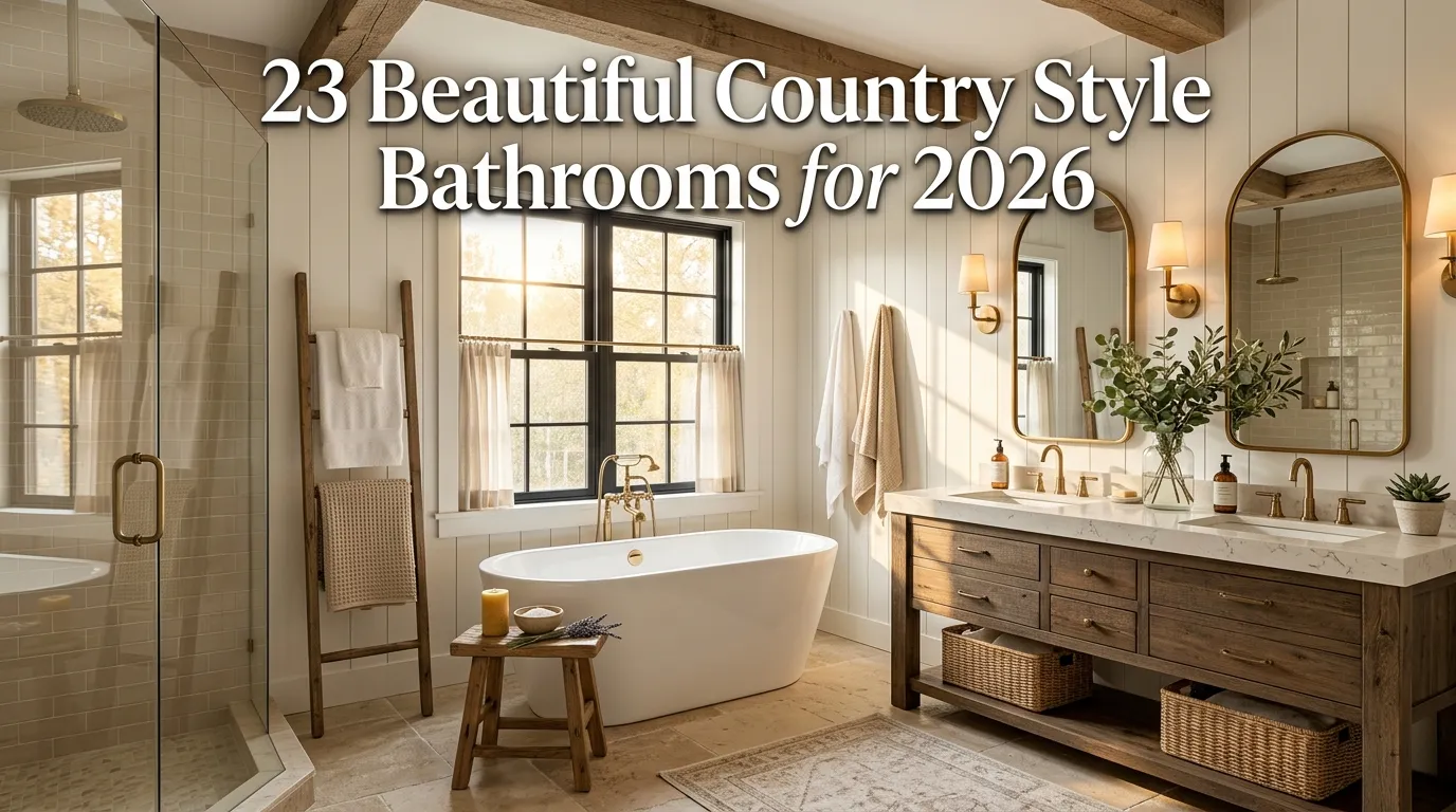 23 Beautiful Country Style Bathrooms for 2026