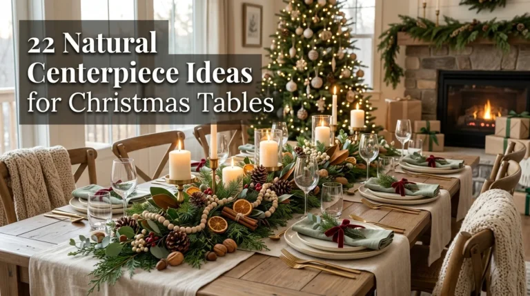 22 Natural Centerpiece Ideas for Christmas Tables