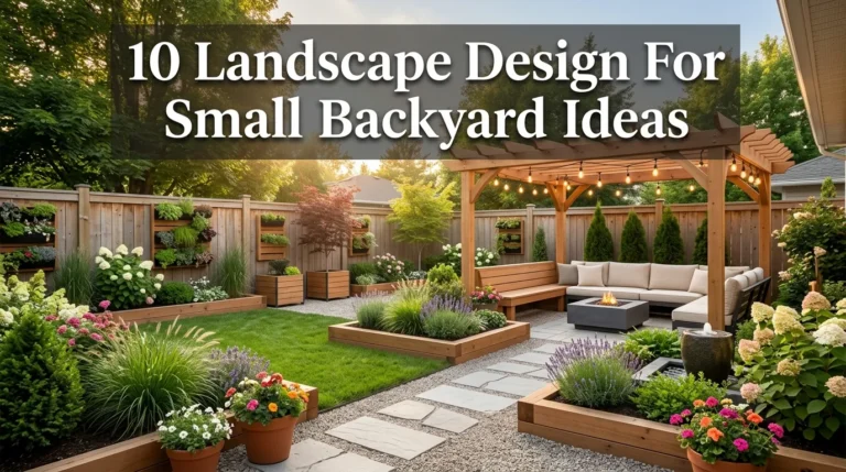 10 Landscape Design For Small Backyard Ideas