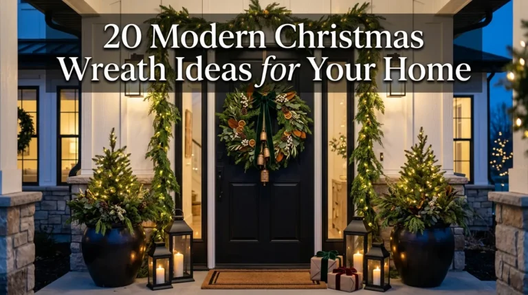 20 Modern Christmas Wreath Ideas for Your Home