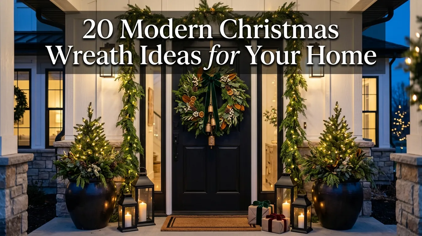 20 Modern Christmas Wreath Ideas for Your Home