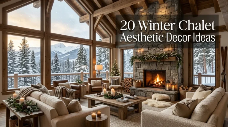 20 Winter Chalet Aesthetic Decor Ideas 