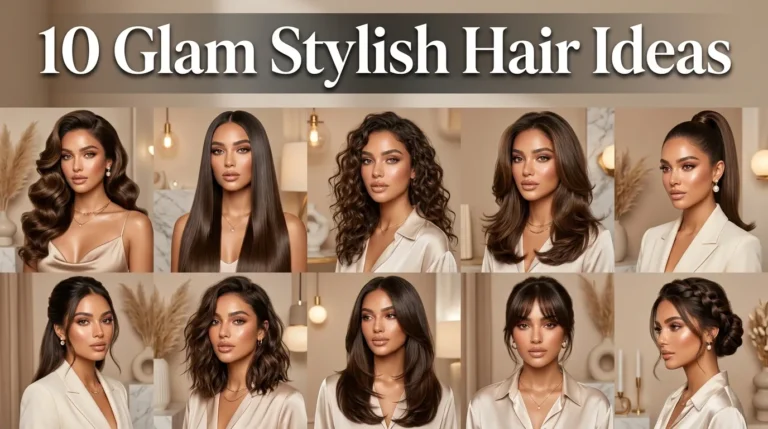 10 Glam Stylish Hair Ideas