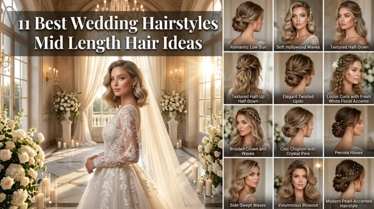11 Best Wedding Hairstyles Mid Length Hair Ideas 