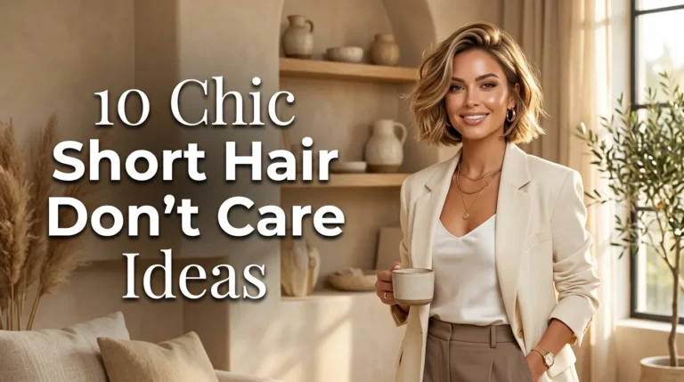 10 Chic Short Hair Dont Care Ideas