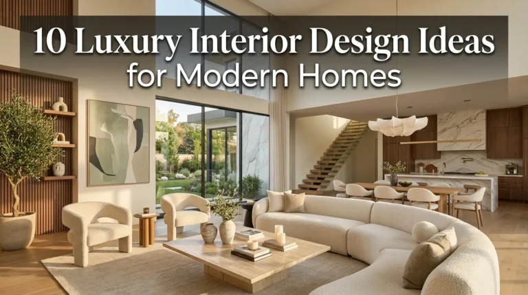 10 Luxury Interior Design Ideas for Modern Homes