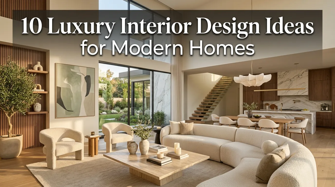 10 Luxury Interior Design Ideas for Modern Homes